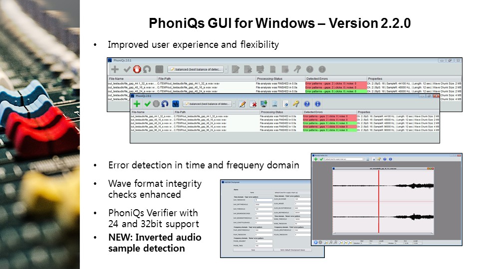 phoniqs GUI picture and details