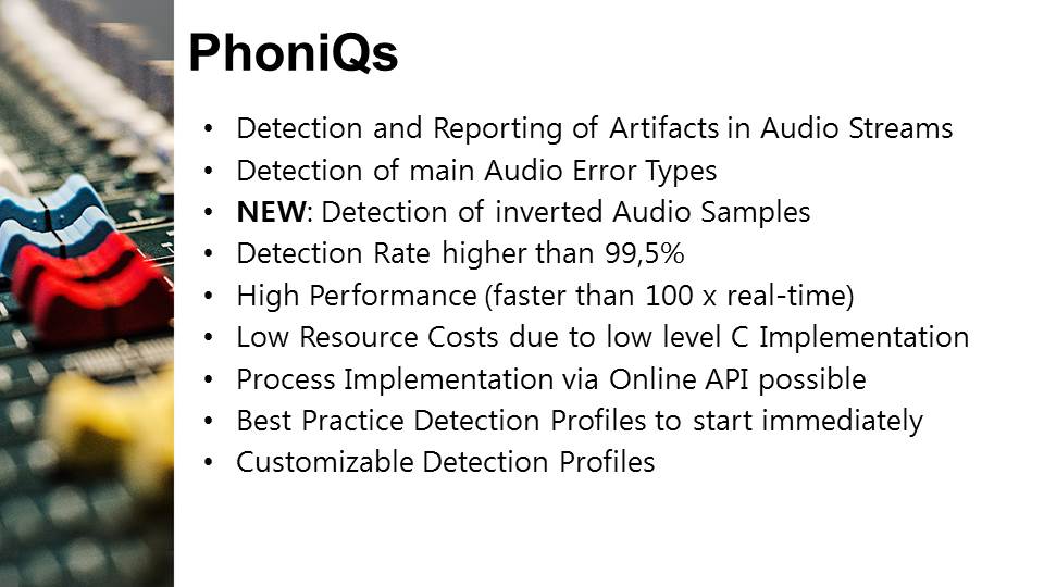 PhoniQs capabilities