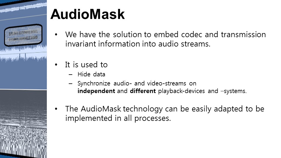 AudioMask capabilities