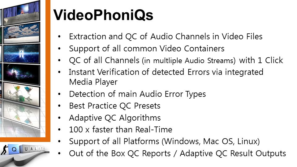 VideoPhoniQs capabilities
